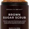Brooklyn Botany Brown Sugar Body Scrub - Moisturizing and Exfoliating Body, Face, Hand, Foot Scrub - Fights Acne, Fine Lines & Wrinkles, Great Gifts For Women & Men - 10 oz