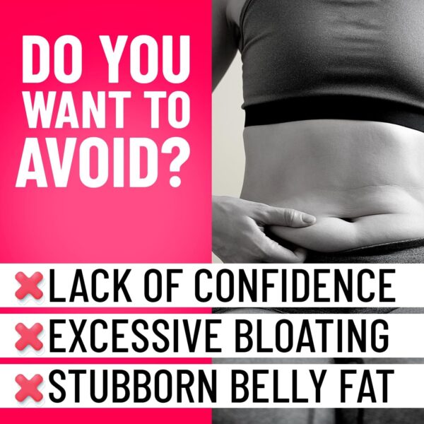 Belly Fat Burner for Women – CLA Weight Loss Pills, Appetite Suppressant & Metabolism Booster for Slim Waist & Bloating Relief