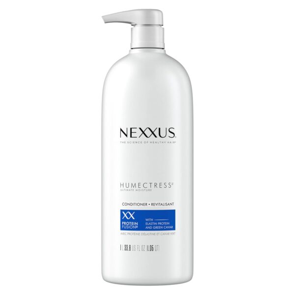 71JYviNHWXL._SL1500_.jpg Nexxus Humectress Moisturizing Conditioner Ultimate Moisture for Dry Hair Moisturizing ProteinFusion with Elastin Protein and Green Caviar 33.8 oz