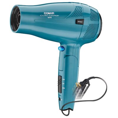 71L7S-xWoUL._SL1500_.jpg Conair Hair Dryer with Folding Handle and Retractable Cord, 1875W Travel Hair Dryer, Conair Blow Dryer