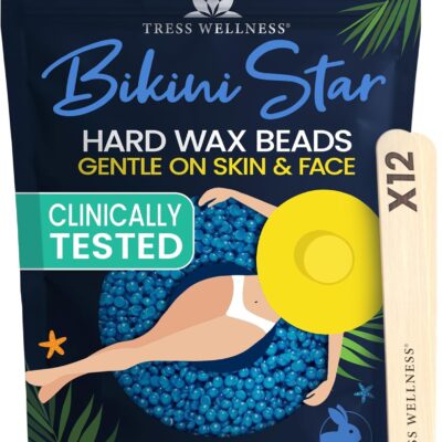 Tress Wellness Hard wax beads for hair removal - For sensitive skin - Bikini Star 1.2lb