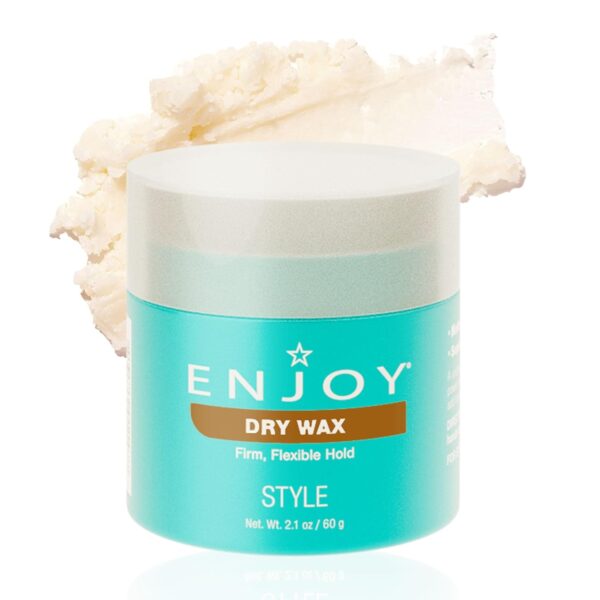 71MyK9B5YXL._SL1500_.jpg Enjoy Dry Wax - Non Greasy Pliable Texture Hair Wax - Firm Flexible Hold Natural Matte Finish (2.1 Oz)