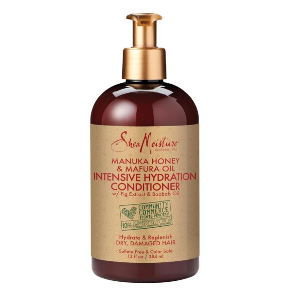 71NiNfvBTNL._SL1500_.jpg SheaMoisture Conditioner Intensive Hydration for Dry, Damaged Hair Manuka Honey and Mafura Oil to Nourish and Soften Hair 13 oz