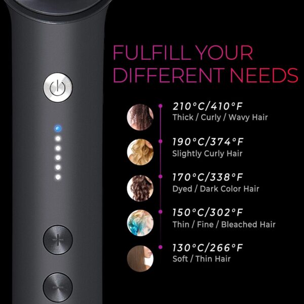 71OMz1EaLWL._SL1500_.jpg TYMO Ring Hair Straightener Brush – Fast Heating Straightening Comb with 5 Temps, Anti-Scald & Dual Voltage, Black