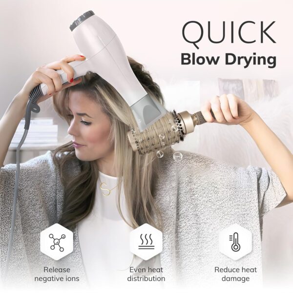 71VkpJRlSFL._SL1500_.jpg Professional Round Hair Brush – Nano Ceramic & Ionic Hair Styling Brush with Boar Bristles for Curling, Straightening & Volume