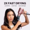 71XCJDd03lL._SL1500_.jpg Wavytalk Ionic Hair Dryer with Diffuser – 1875W Fast Drying Blow Dryer with Ceramic Technology & 3 Styling Attachments, Rose Gold