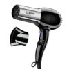 Conair Hair Dryer, 1875W Full-Size Hair Dryer with Ionic Conditioning, Blow Dryer, Tourmaline Ceramic Technology for Quick Drying, Black/Chrome