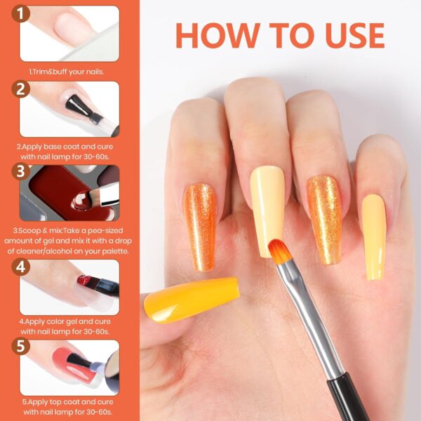 71bFlssrAQL._AC_SL1500_.jpg Solid Gel Nail Polish Set – 24 Colors All-Season Hema-Free Gel with Pro Brush & No-Spill Design