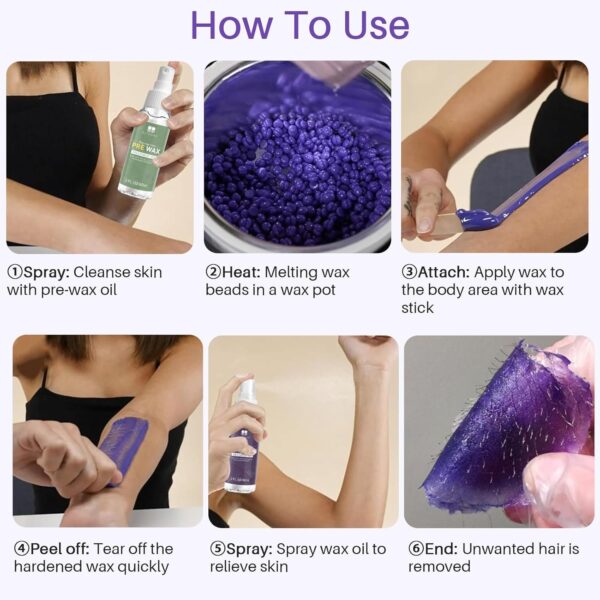 71cm6VL0KtL._SL1500_.jpg BLITZWAX Brazilian Waxing Kit – At-Home Hair Removal with Hard Wax Warmer, Face & Body Wax, Beginner-Friendly