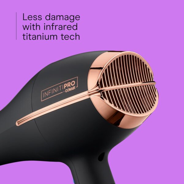 71duO2693hL._AC_SL1500_.jpg INFINITI PRO by Conair 1875W Professional Hair Dryer with Ionic & Ceramic Technology – Diffuser, Concentrator & Cold Shot for Smooth, Shiny Hair