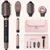 71h0JxNE6VL._AC_SL1500_.jpg 5 in 1 Ionic Hot Air Styler, 1400W Powerful Hair Dryer Brush, Auto-Wrap Curlers, Paddle Brush for Fast Drying, Curling, Straightening, Volumizing with Travel & Storage Bag