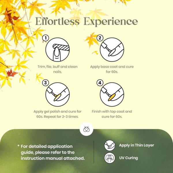 71hJJjzixRL._SL1500_.jpg Beetles Fall Gel Nail Polish Set – 6 Colors Brown, Green, Yellow, Burgundy & Glitter Gel Polish Kit – Long Lasting UV LED Soak Off Nail Art Gift