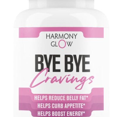 Harmony Glow: ByeBye Cravings - Weight Loss Pills for Women & Powerful Appetite Support | 7 Research Backed Ingredients for Diet Results, Stamina, Energy & Shed Fat - 60 Caps for Adults