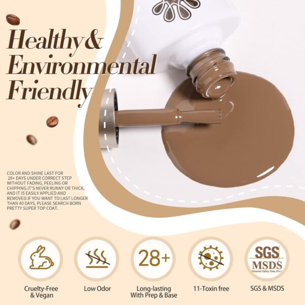 71mMv9geekL._SL1500_.jpg Born Pretty Nude Brown Gel Nail Polish Set – 6 Neutral Colors for All Seasons