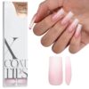 71nL8Khrn3L._SL1500_.jpg BTArtboxnails XCOATTIPS Ombre Nails - Square Press on Nails Long, 150Pcs Nail Tips Pink White Gradient Soft Gel False Nail Tips Soak Off Fake Nails Extensions DIY 15 Sizes