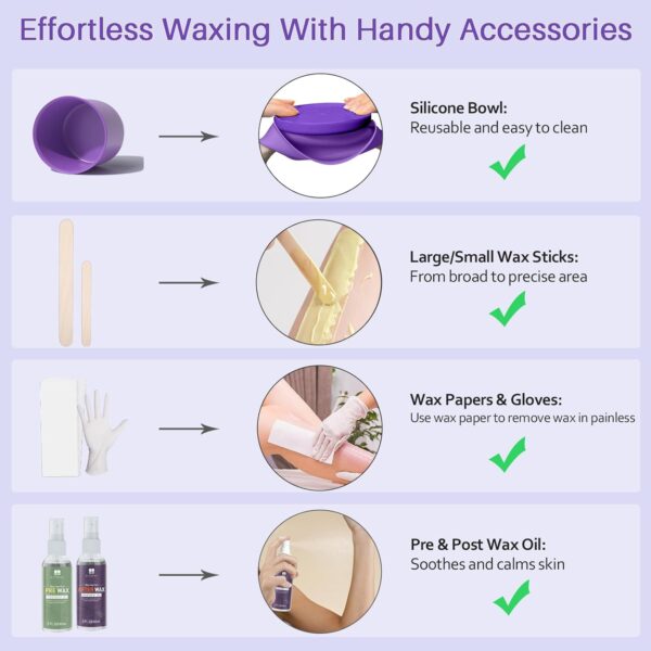 71oDnx5eFPL._SL1500_.jpg BLITZWAX Brazilian Waxing Kit – At-Home Hair Removal with Hard Wax Warmer, Face & Body Wax, Beginner-Friendly