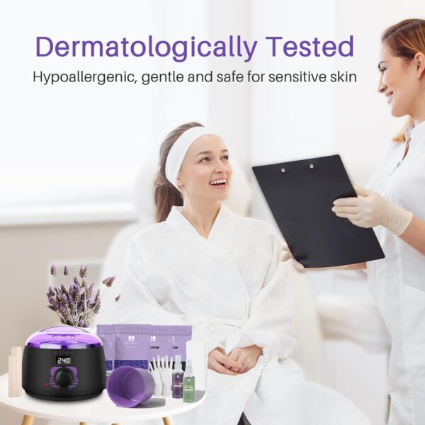 71oQO7MD0KL._SL1500_.jpg BLITZWAX Brazilian Waxing Kit – At-Home Hair Removal with Hard Wax Warmer, Face & Body Wax, Beginner-Friendly