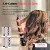 3-in-1 Dual Voltage Hair Styler – High-Speed Travel Hair Dryer, Curling & Straightening Tool for Women, European Voltage, Quick Drying & Styling