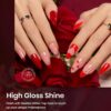 71piGaJQOaL._SL1500_.jpg Beetles Red Gel Polish Set 6 Burgundy & Shimmer Red Nail Colors, UV LED Soak Off Kit