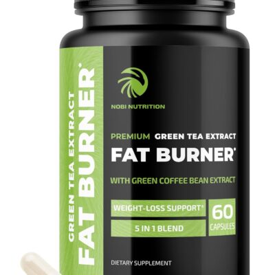 Green Tea Weight Loss Pills for Women & Men | 45% EGCG | Stomach Fat Burner with Raspberry Ketones | Metabolism Booster & Appetite Suppressant | Green Tea Diet Pills, Weight Loss Supplements | 60 Ct