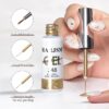 71que4bteOL._SL1300_.jpg RARJSM Metallic Gel Liner Set – Silver & Bronze Gold Nail Art Gel Polish, 3D Mirror Chrome Effect, 2 x 8ml