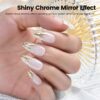 71s9B2WVLLL._SL1300_.jpg RARJSM Metallic Gel Liner Set – Silver & Bronze Gold Nail Art Gel Polish, 3D Mirror Chrome Effect, 2 x 8ml