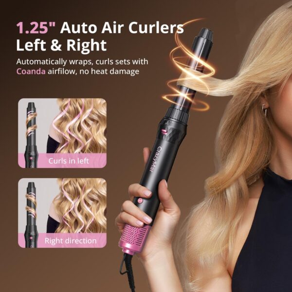 71wIEpJnDDL._AC_SL1500_.jpg 7-in-1 Hair Dryer Brush & Hot Air Styler – Fast Drying Blow Dryer, Curling & Volumizing Tool (Blush Pink)