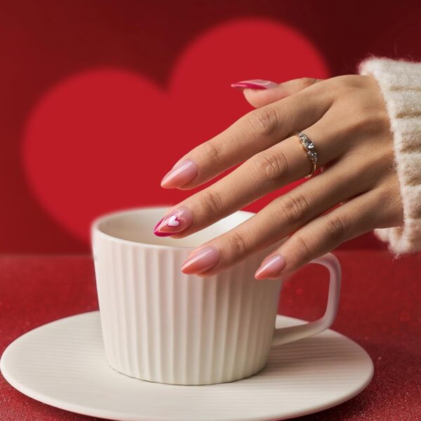 BTArtbox XCOATTIPS Matte Short Almond Press On Nails – 160pcs Soft Gel Nail Tips in Pink, Natural-Looking False Nails for DIY Extensions