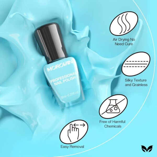 71z5OeWxvaL._SL1500_.jpg Morovan 15-Color Quick Dry Nail Polish Set – Bright, Glossy Colors for DIY Manicure