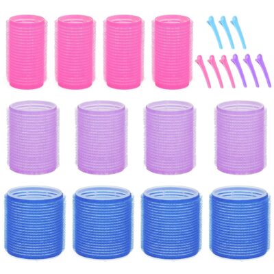 817mptD3iqL._SL1500_.jpg Hair Rollers for Blowout Look Long Hair, 21 PCS Self Grip Hair Rollers for Long Medium Short Hair Styling Curling Tools DIY Hair Curlers to Sleep In