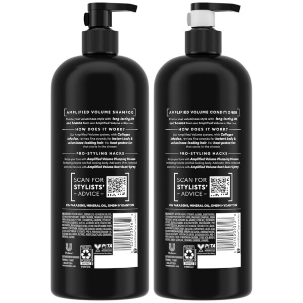 819LnZdWIL._SL1500_.jpg TRESemmé Amplified Volume Shampoo & Conditioner with Collagen + Keratin Repair Mask – 3 Piece Volumizing Haircare Set