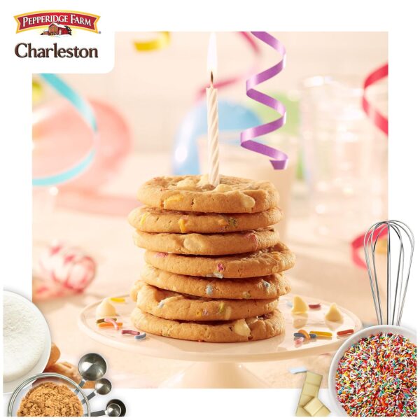 Pepperidge Farm Charleston Birthday Cake Cookies – 8 Soft-Baked Chocolate Chip Cookies, 8.6 oz