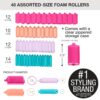 81Du4lb-vL._SL1500_.jpg Conair Foam Hair Rollers – 48-Piece Heatless Curlers with Storage Case for DIY Curls & Waves