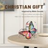 Butterfly Christian Gifts for Women – Inspirational Heart-Shaped Decor for Friends, Mom, Sister, Coworkers