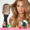 4-in-1 Ionic Blow Dryer Brush & Volumizer – Lightweight Titanium Hot Air Brush for Smooth, Frizz-Free Styling