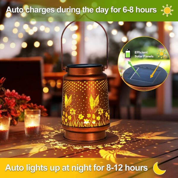 Hummingbird Solar Lantern – Outdoor Waterproof LED Garden Light for Patio, Yard & Porch | Decorative Gift for Women & Moms
