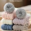 Cozy Fuzzy Socks for Women – Warm & Fluffy Plush Sleep Socks, 6-Pair Gift Set for Winter, Birthdays & Holidays