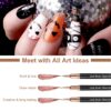 Artdone 5-Piece Nail Art Liner Brush Set – Fine Detail Pens for Nail Design, Long Lines & Precision
