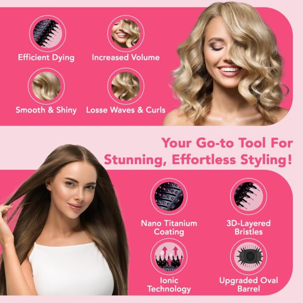 81V8yvq0EL._SL1500_.jpg 4-in-1 Blow Dryer Brush – Ionic Hot Air Styling Tool with Ceramic Coating, Volumizer, Curling & Straightener
