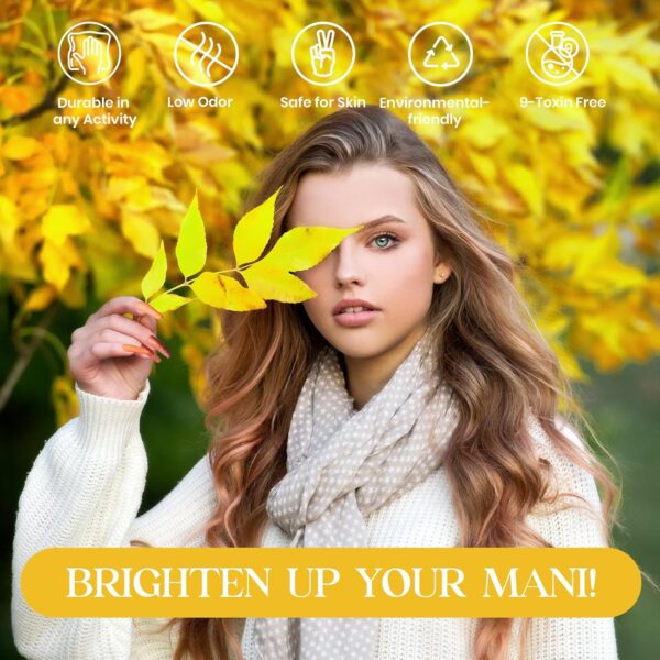 81XDXUKcoML._SL1500_.jpg Beetles Fall Gel Nail Polish Set – 6 Colors Brown, Green, Yellow, Burgundy & Glitter Gel Polish Kit – Long Lasting UV LED Soak Off Nail Art Gift