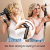 Shark FlexStyle Hair Dryer & Multi-Styler | Portable Blow Dryer Brush, Curling Tool & Volumizer with 6 Attachments – HD440BK