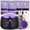 81mVLNM0bL._SL1500_.jpg BLITZWAX Brazilian and Bikini Waxing Kit for Women, Hard Wax Warmer for Face, Legs and Body, At Home Hair Removal Kit, Beginner Friendly, Digital Fast Heating, 51 Wax Items