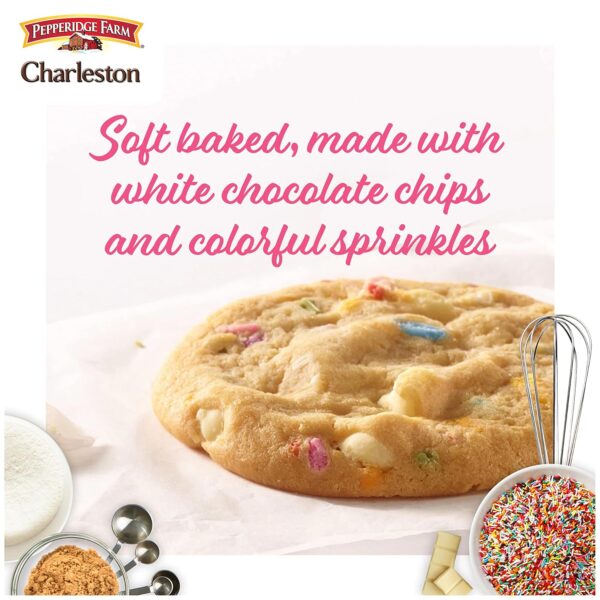 Pepperidge Farm Charleston Birthday Cake Cookies – 8 Soft-Baked Chocolate Chip Cookies, 8.6 oz