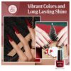 12-Piece Nail Polish Kit with 10 Colors + Base & Top Coat – Fast-Drying, Vibrant Shades | Perfect Gift for Women