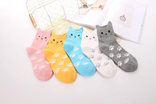 Jeasona Cute Cat Socks for Women – Fun Animal Socks & Cat Gifts for Cat Lovers, Teens, Moms
