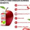 Keto ACV Gummies for Weight Loss – Apple Cider Vinegar Keto Gummies with Ginger for Metabolism & Detox