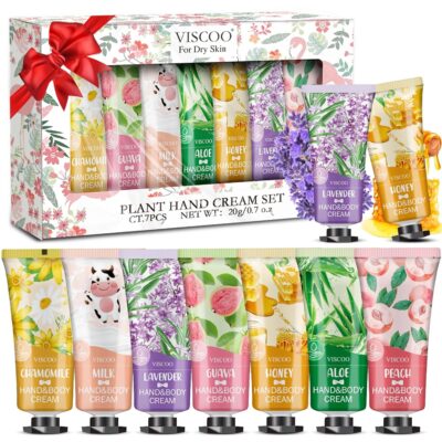 7 Pack Hand Cream Gifts Set for Women,Hand Lotion for Birthday Gifts for Women Teengirls, Bridesmaid Gifts,Thank You Gifts,Mini Moisturizing Hand Lotion Travel Size in Bulk for Dry Cracked Hands