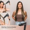 Shark FlexStyle Hair Dryer & Multi-Styler | Portable Blow Dryer Brush, Curling Tool & Volumizer with 6 Attachments – HD440BK