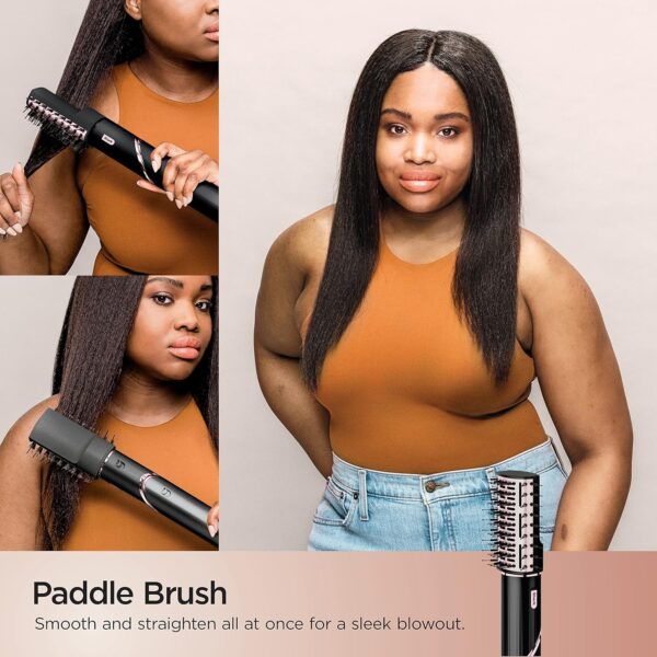 Shark FlexStyle Hair Dryer & Multi-Styler | Portable Blow Dryer Brush, Curling Tool & Volumizer with 6 Attachments – HD440BK